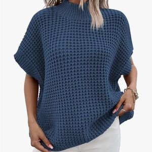 Women's Blue Knit Sweater
